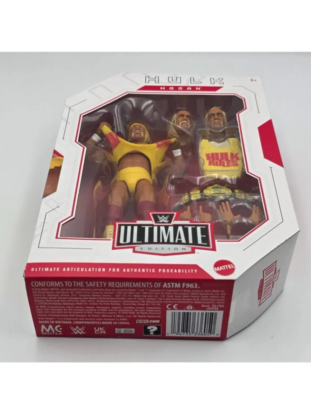 Hulk Hogan WWE Ultimate Edition 30 Wrestling Figure Mattel Ripping Shirt NIB
